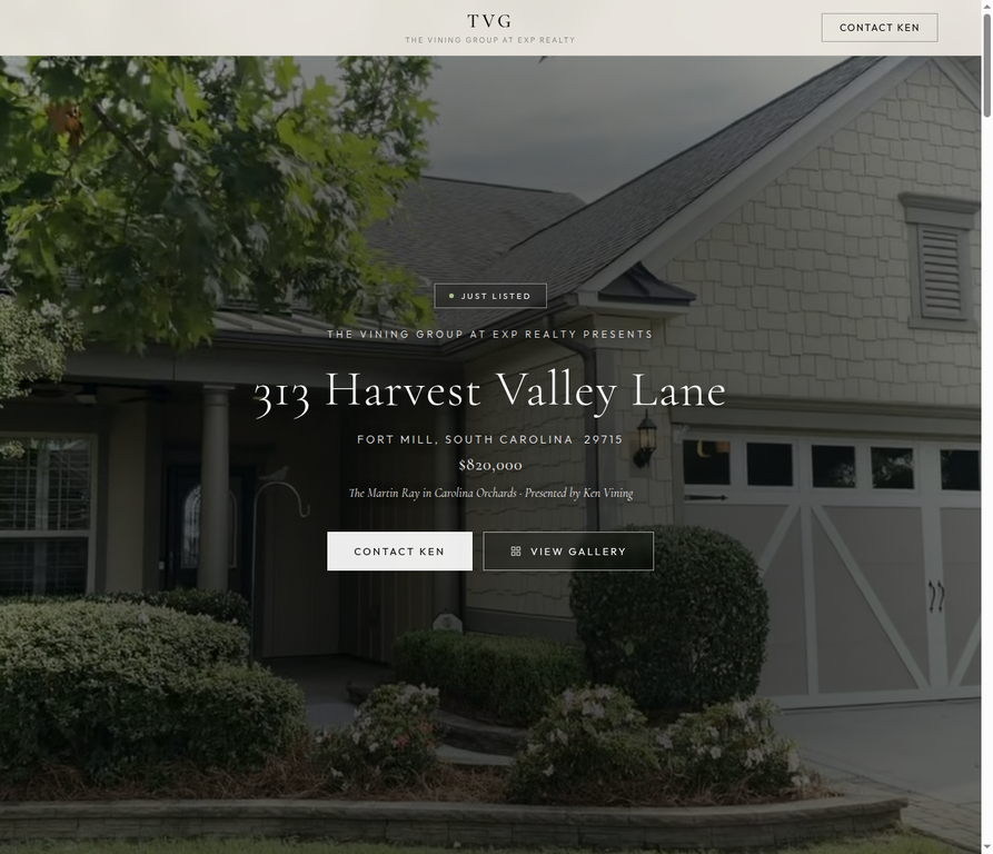 313 Harvest Valley Lane property website homepage